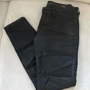 Elie Tahari Audrey Denim Legging Women’s Size 27 black with shimmer